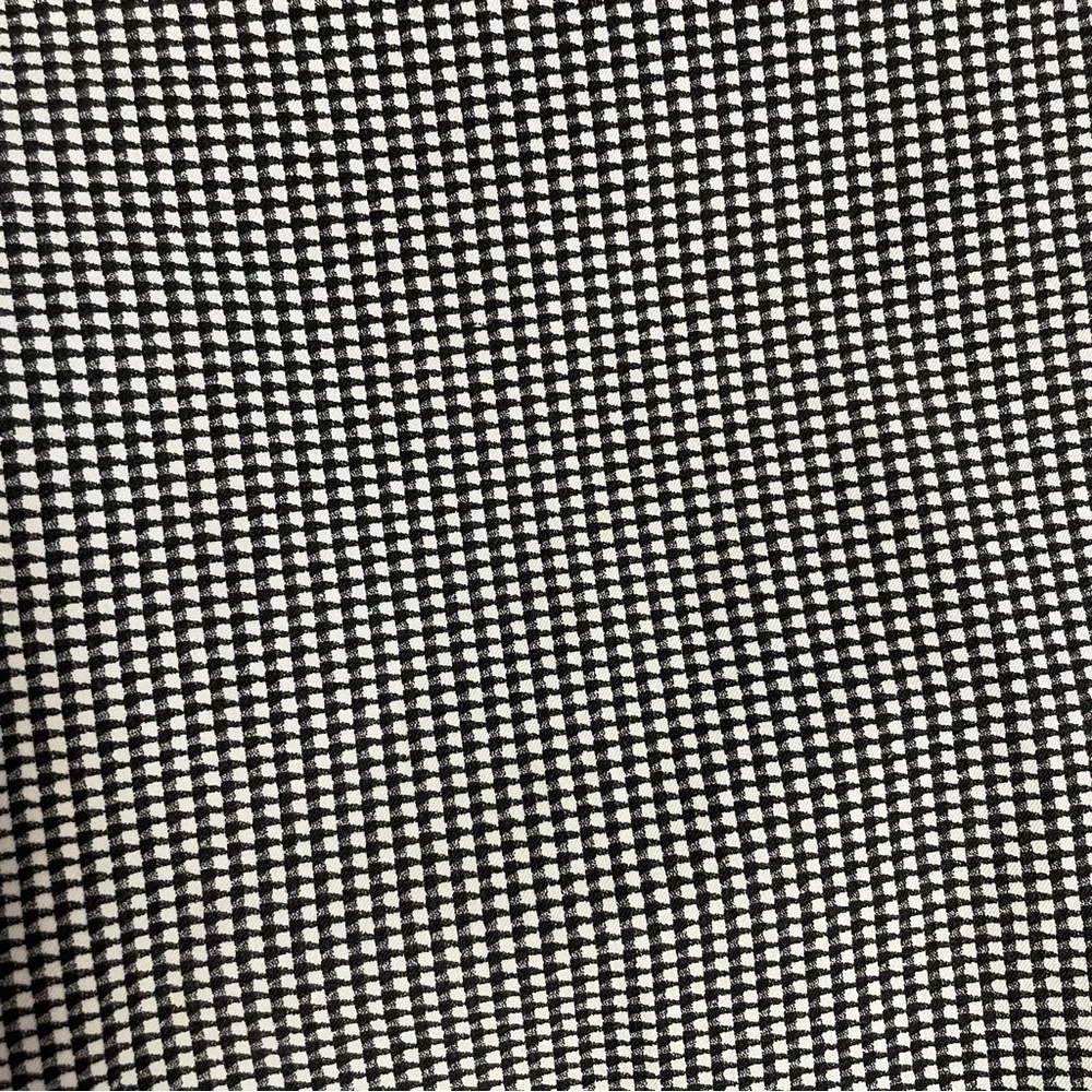 New Alfani Gingham Black White Pull On Stretch Cotton Blend Pants Size 16
